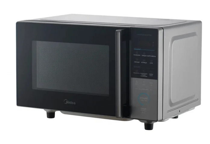 Микроволновая печь Midea EM720CFR-BG черный/серый в магазине «На диване» в Иркутске  — Выгодная цена