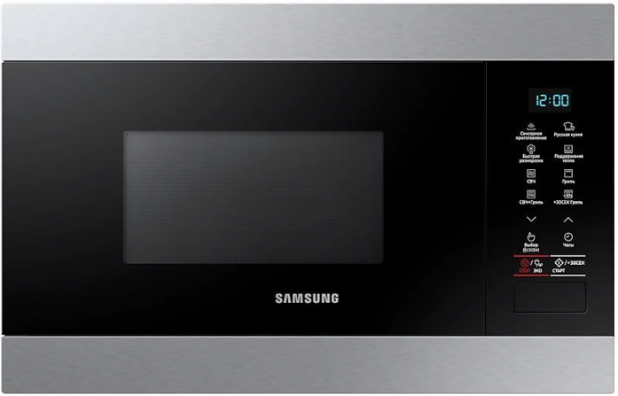 Встраиваемая микроволновая печь Samsung- MG22M8074AT/BW черный Samsung MG22M8074AT/BW черный