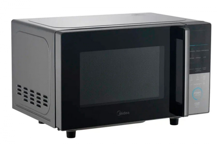 Микроволновая печь Midea EM720CFR-BG черный/серый в магазине «На диване» в Иркутске  — Выгодная цена