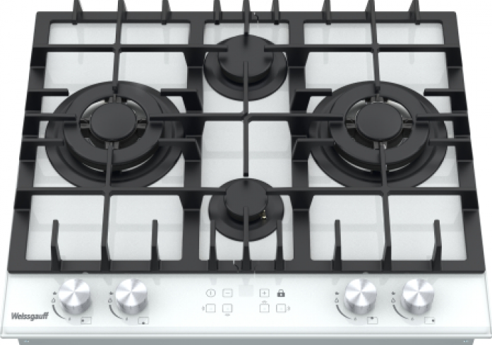 Газовая панель Weissgauff HGG 642 BGW Double Wok Timer 440446 в магазине «На диване» в Иркутске  — Выгодная цена