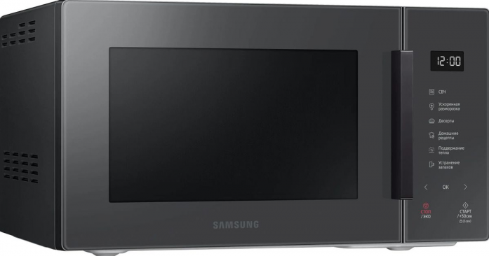 Микроволновая печь Samsung MS23T5018AC/BW антрацит в магазине «На диване» в Иркутске  — Выгодная цена
